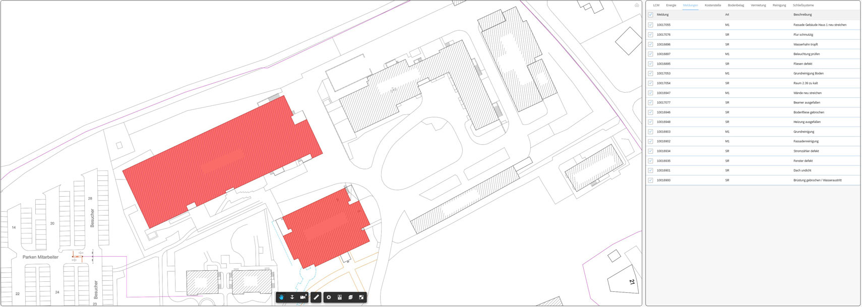 CAD Liegenschaftsplan