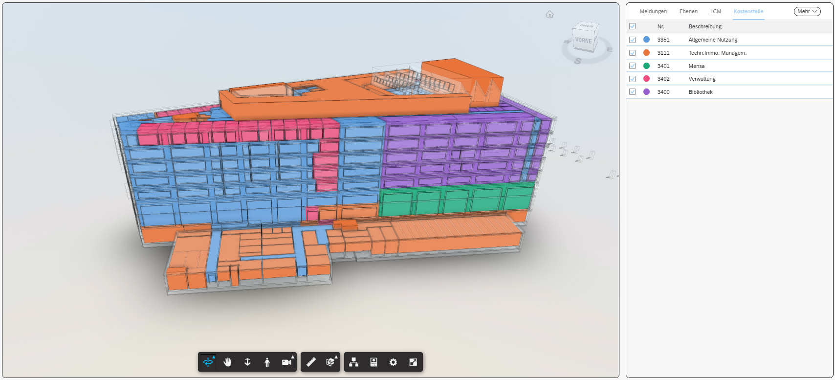 BIM Modell Flächennutzung